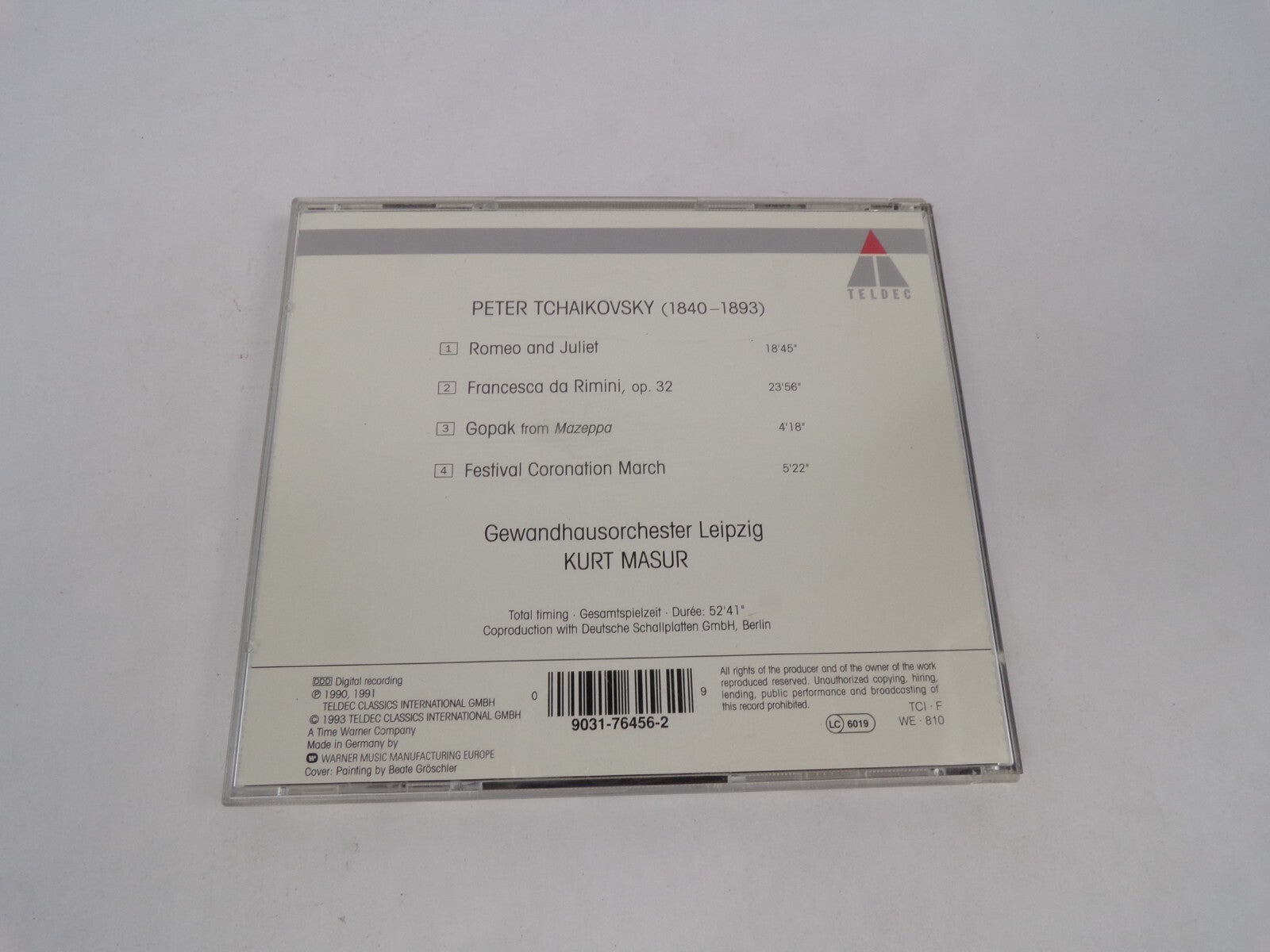 Tchaikovsky Romeo Juliet Francesca da Rimini Festival Coronation March CD#63