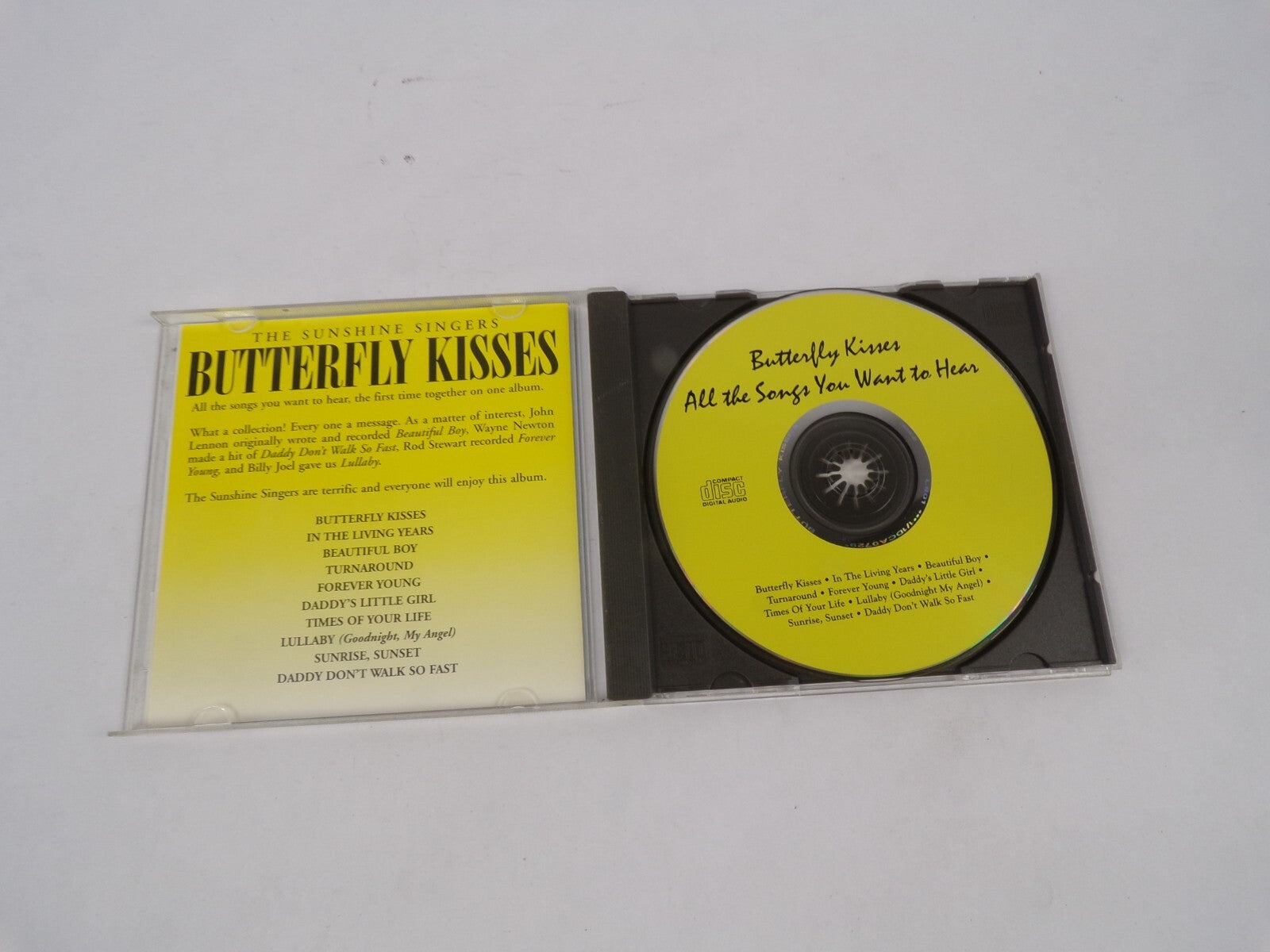 The Sunshine Singers Butterfly Kisses In The Living Years Beautiful Boy CD#67