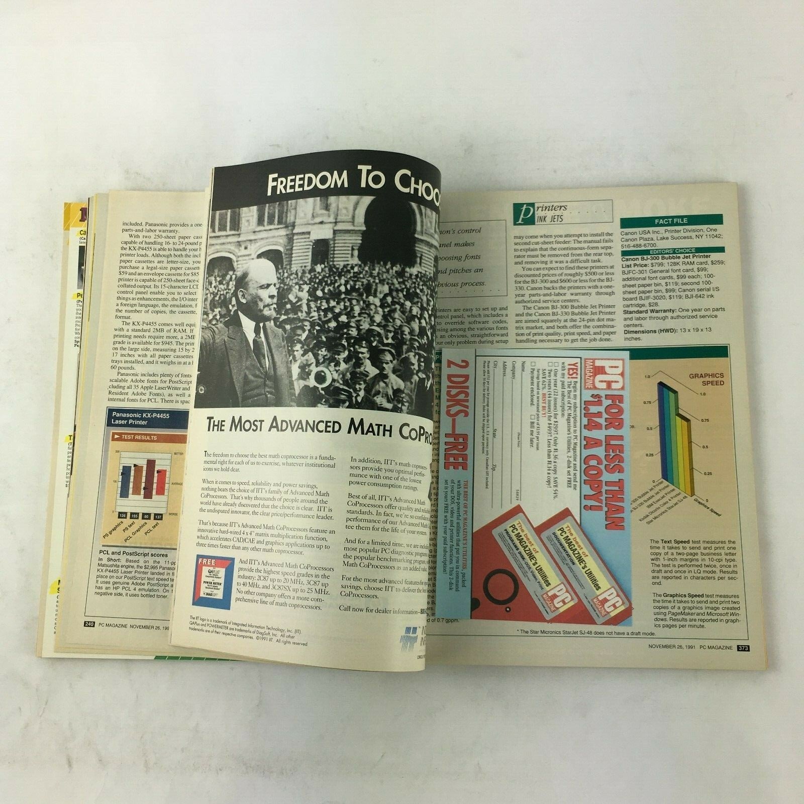 November 1991 PC Magazine Pinter Block Buster! We Review 106 Printers