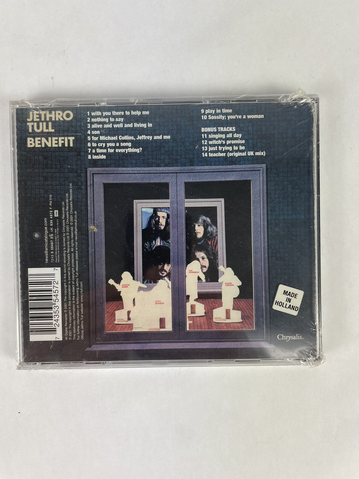 Jethro Tull - Benefit CD Remastered Holland Import    #7 