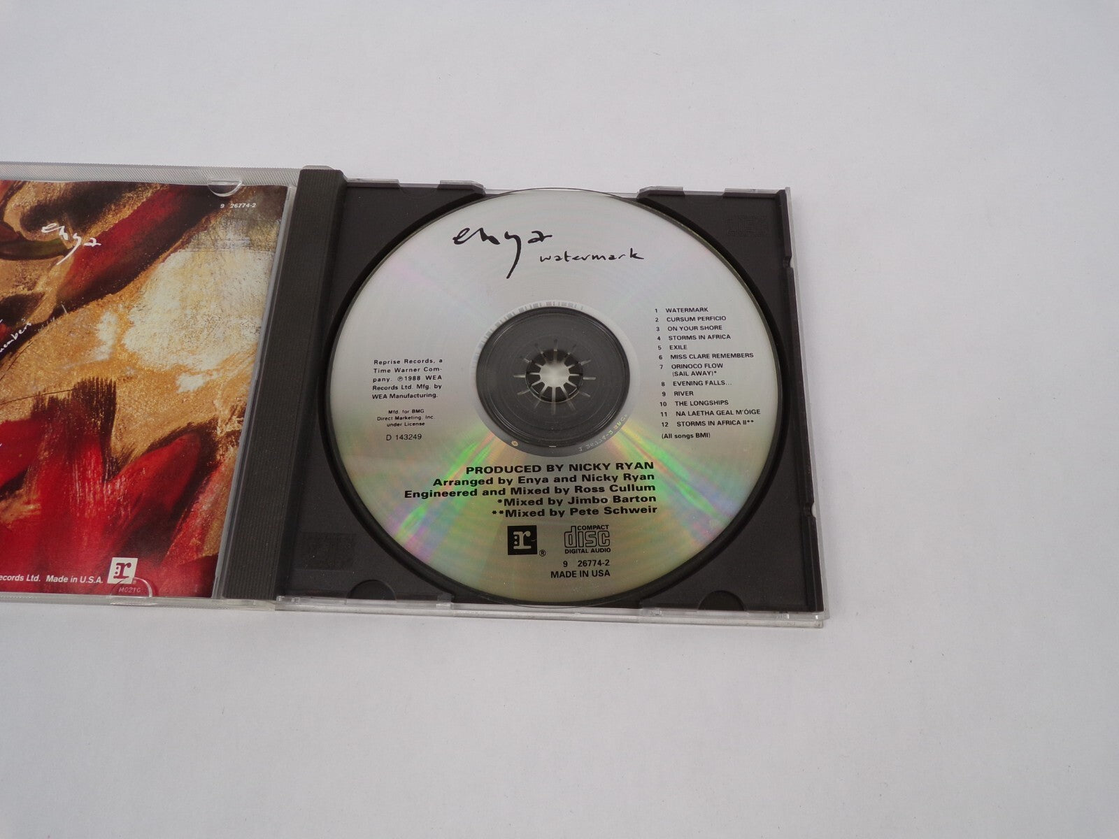 Enya Watermark The Long Ships Storms In Africa Miss Clase Remember CD#63