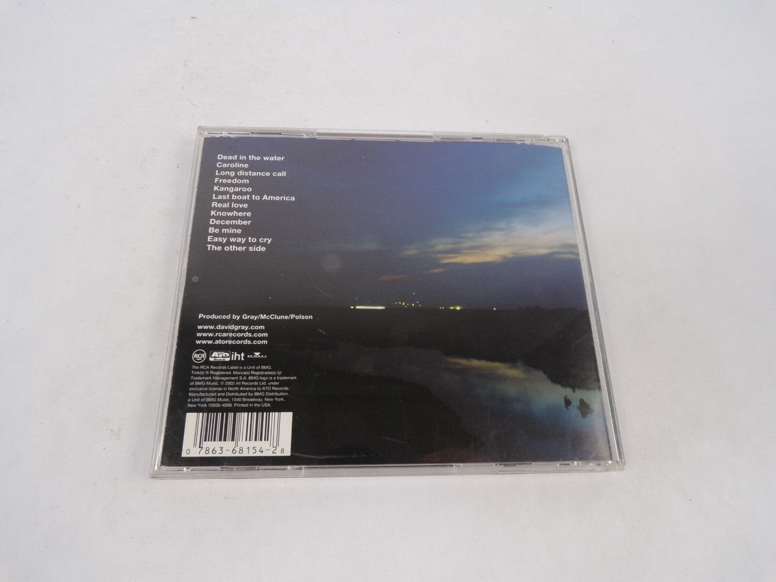 David Gray A New Day At Midnight Dead In The Water Caroline Long Distance CD#71