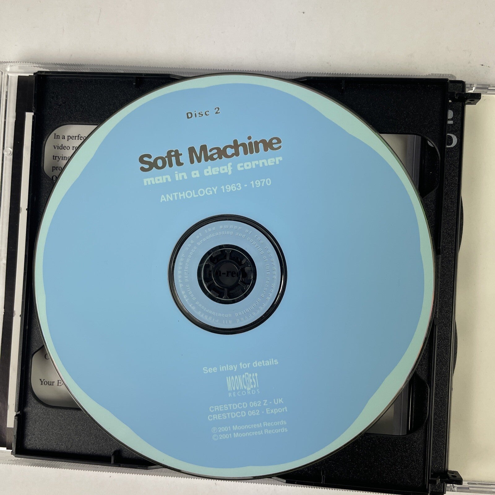 Soft Machine - Man in a Deaf Corner: Anthology 1963-1970 2 CD Set (2001)  #29
