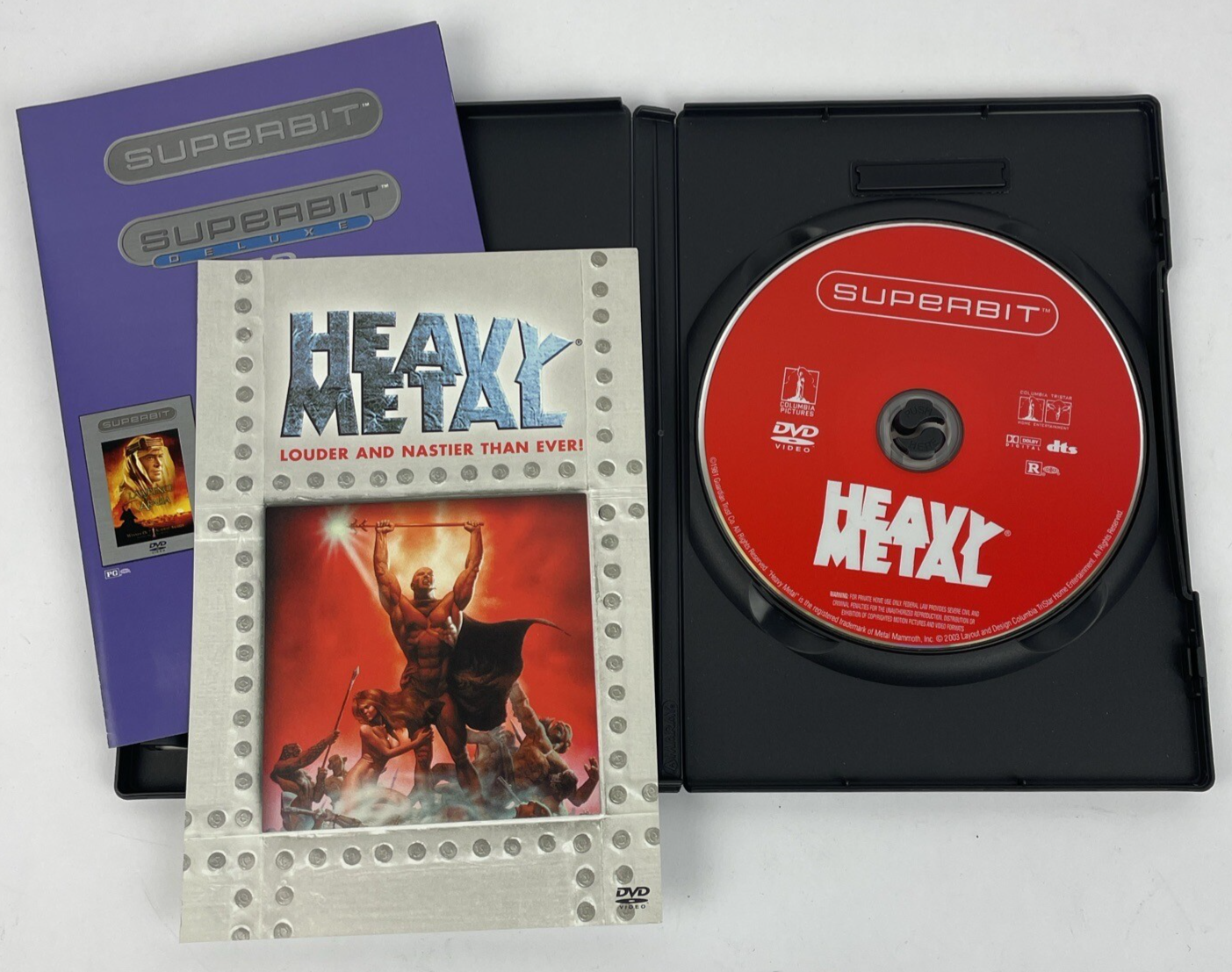 Heavy Metal (DVD Video 2003, Superbit) Columbia Tri-Star Rated R Mint Disc