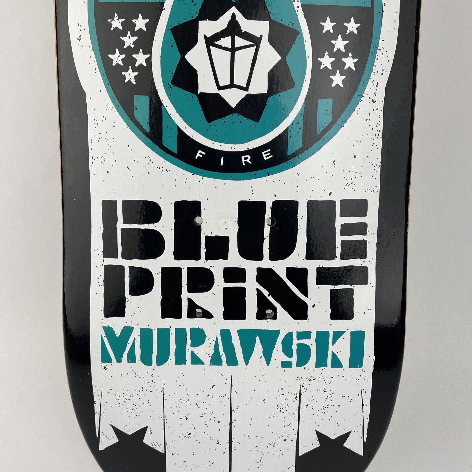 Vintage BLUEPRINT Skateboards Deck 7 7/8" Marty Murawski Babushka Purple Stain