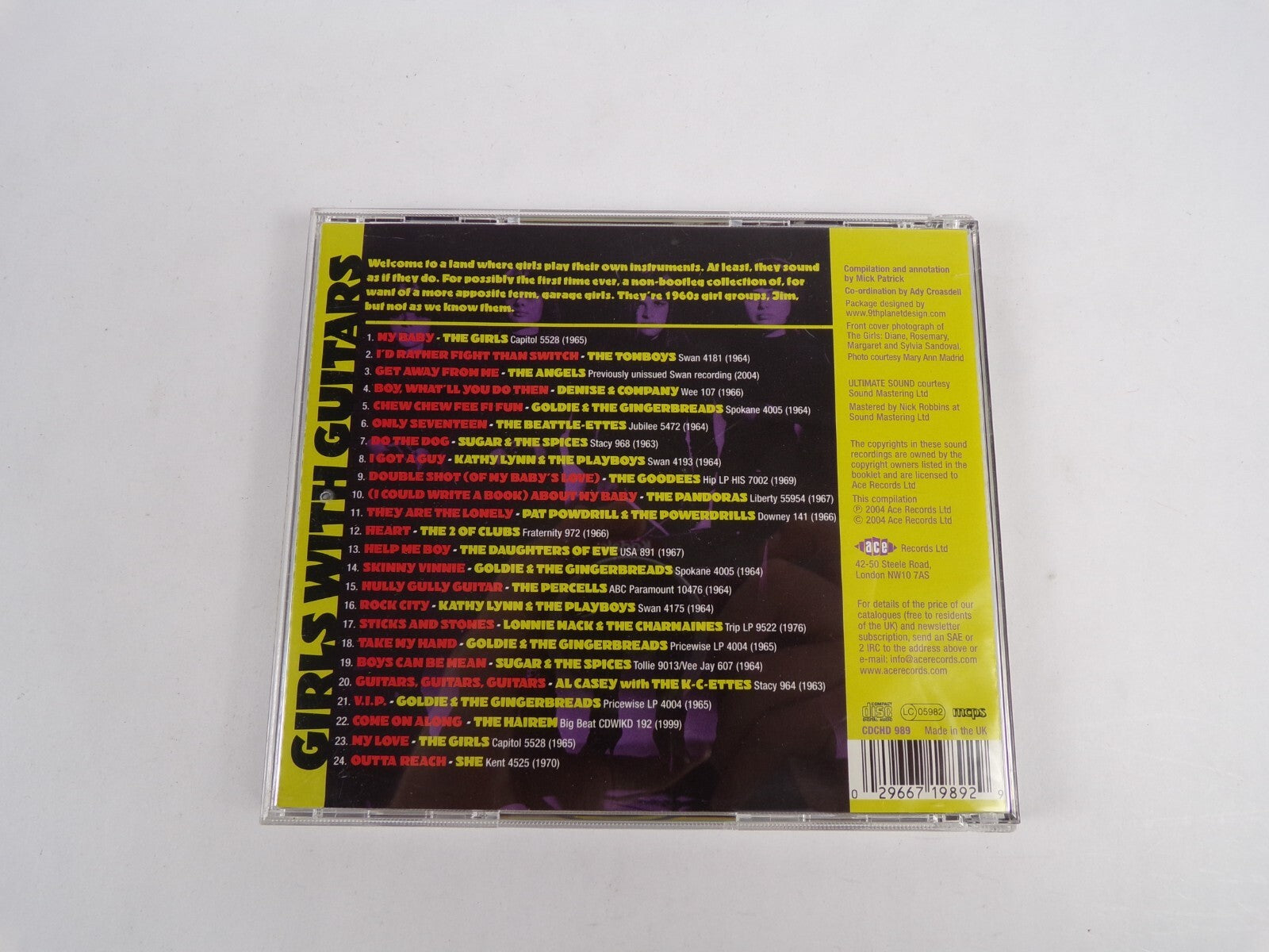 Girls With Guitars All Girl Bands Axe-Backed Babes CD #12