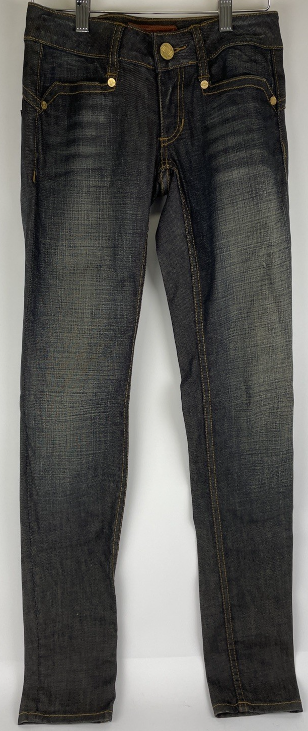 Desert Blue Premium Denim Legging Jeans Dark Rinse Women’s Low Rise - NWOT