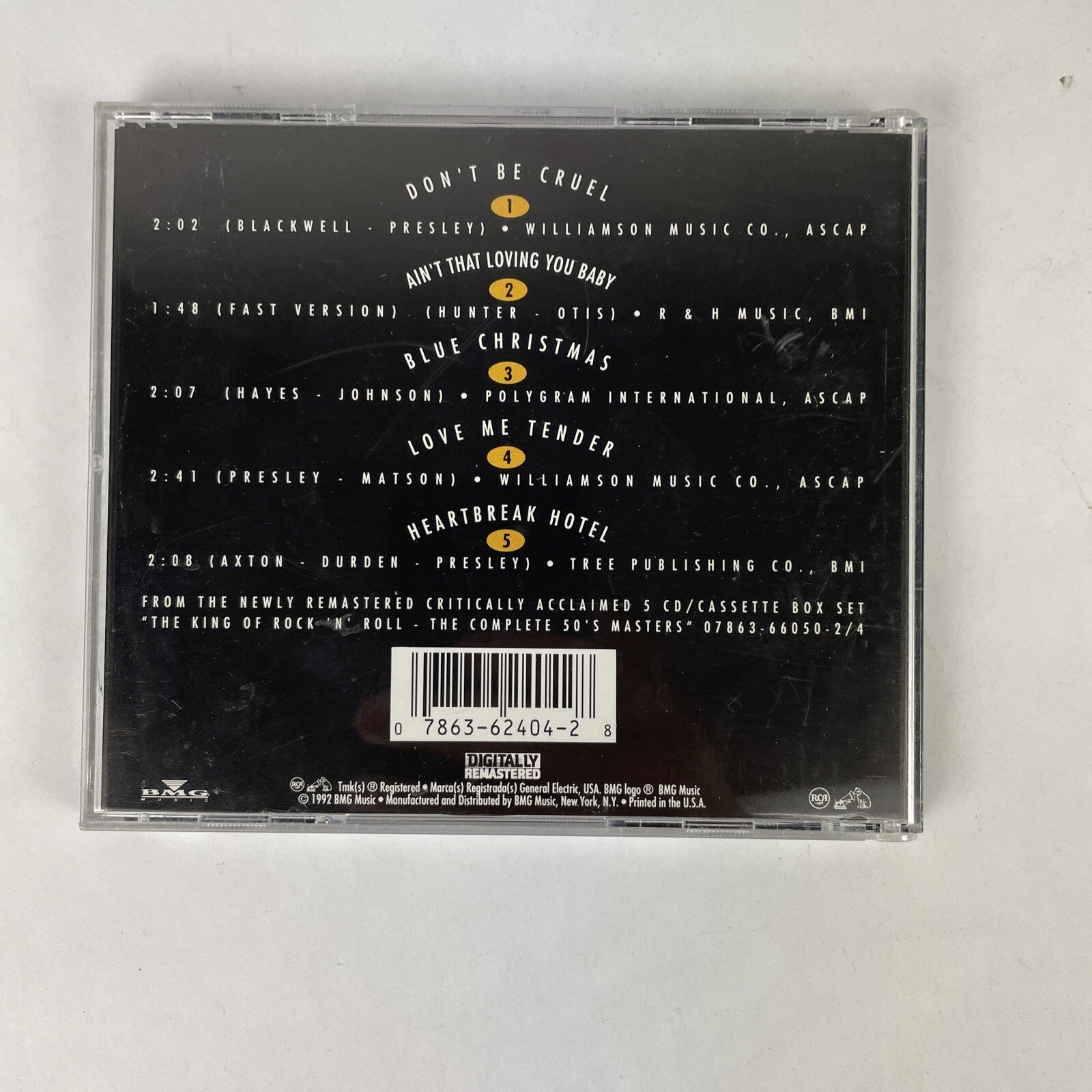  Elvis Presley - Don't Be Cruel (CD, Oct-1992, RCA)   #23