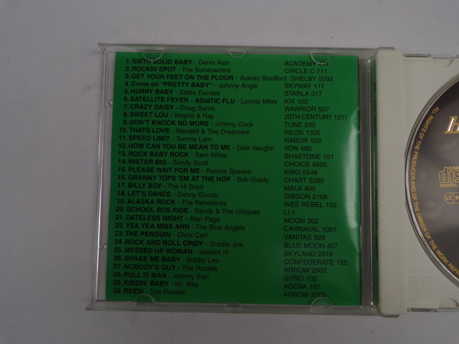 Dateless Night Sixth Solid Baby Rockin Spot Crazy daisy Speed Limit CD#41