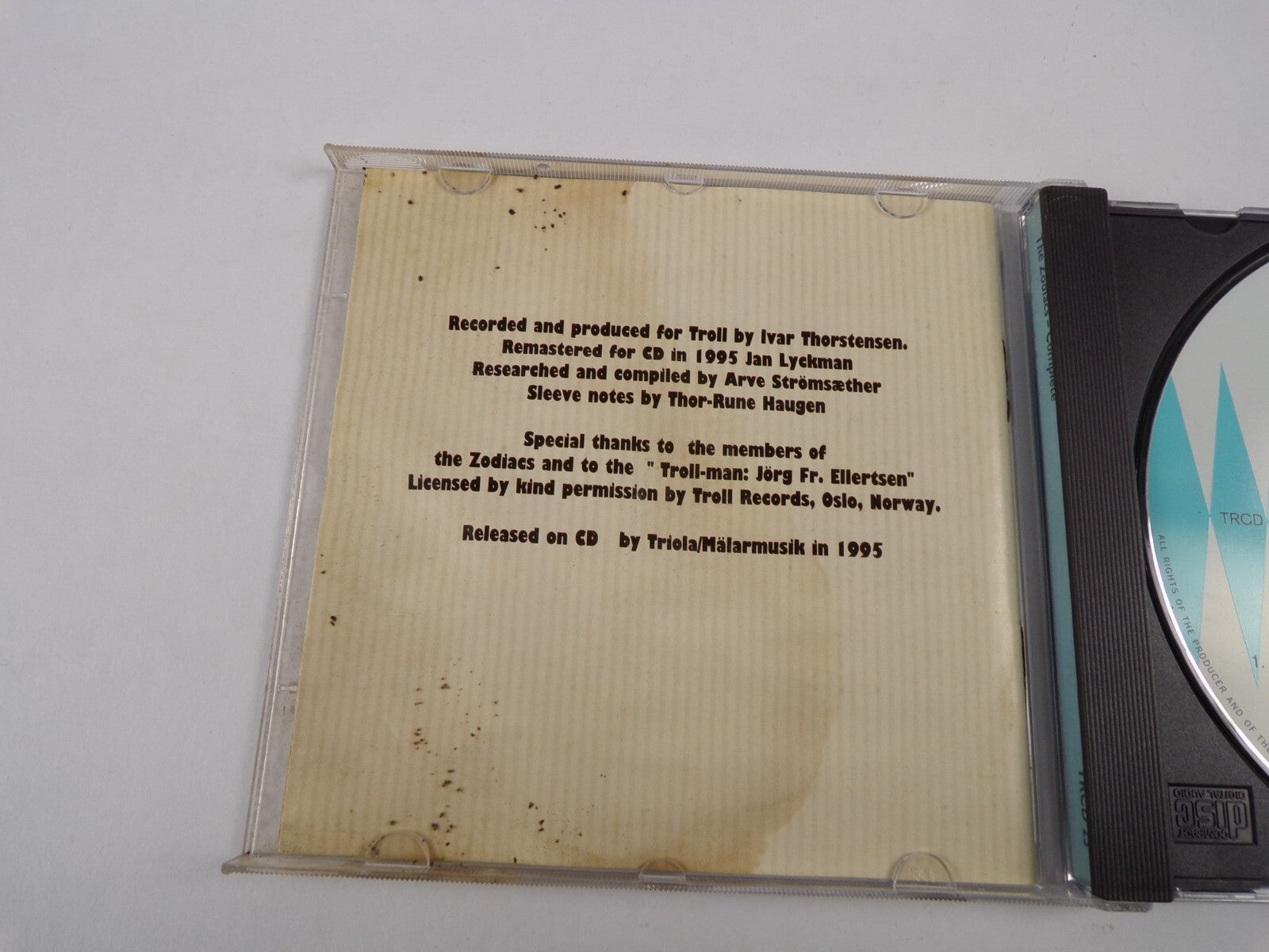 The Zodiacs Complete Gjest Bardsen Eg Hetter Anne Knutspottbr Rush On CD#26