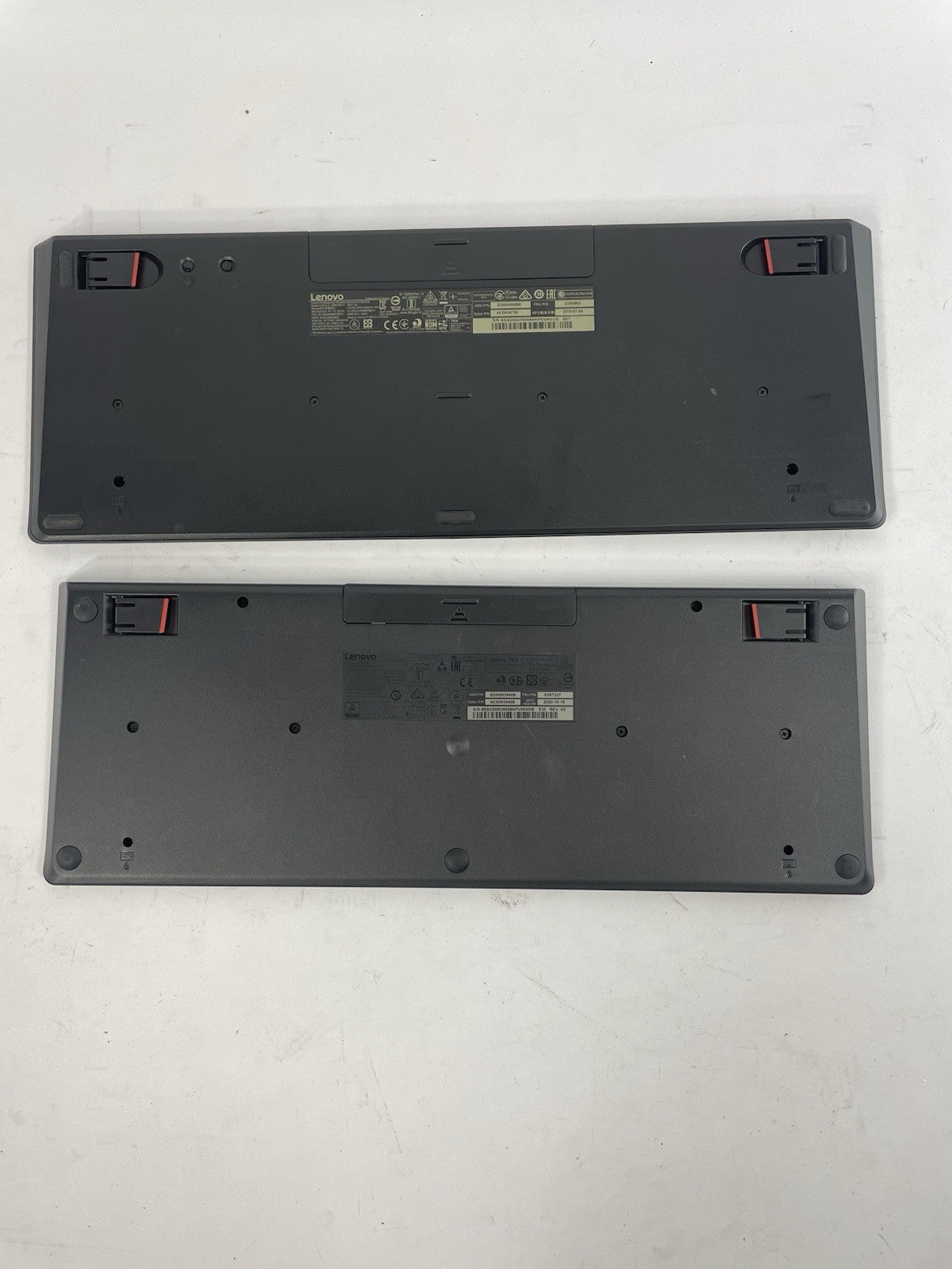 Lot of 2: LENOVO WIRELESS KEYBOARD KBRFBD71 AND KBRFBU71 No Dongle