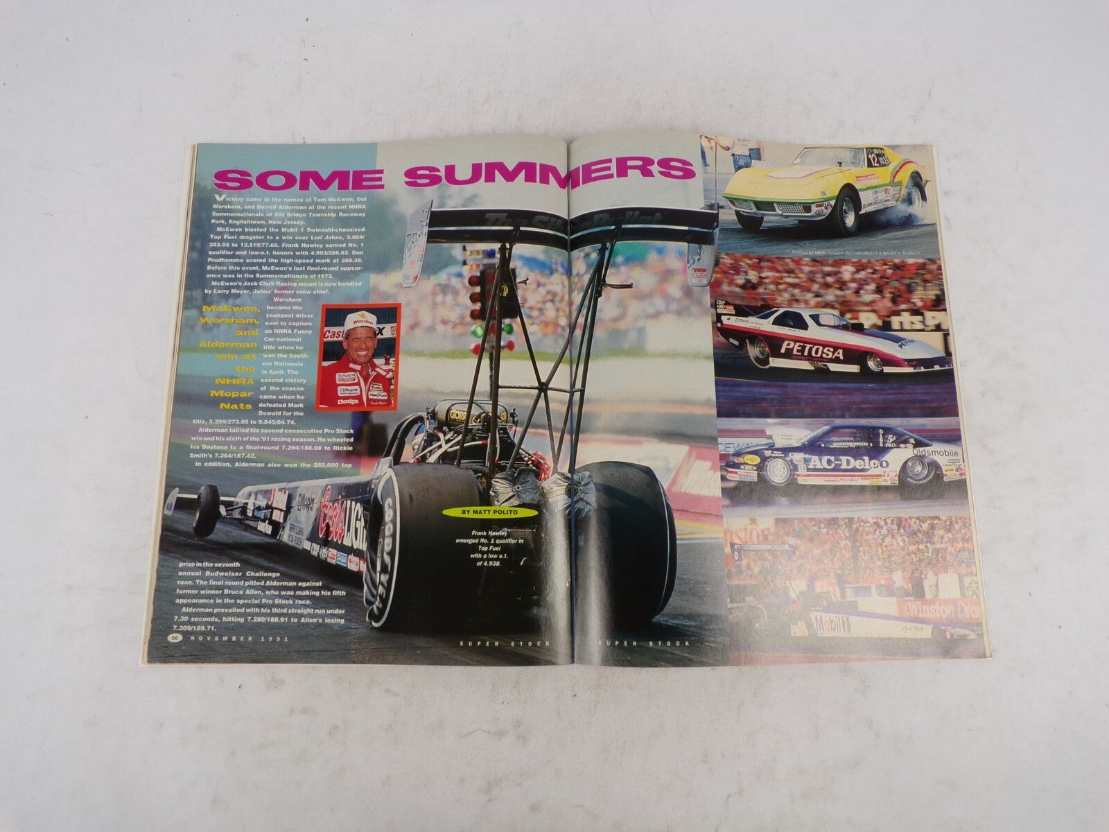 November 1991 Super Stock & Drag Illustration Project Super Stock Nitro! Pilots