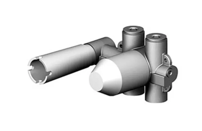 Zucchetti R99500.190E 3-hole rough in wall valve for basin mixer concealed installation