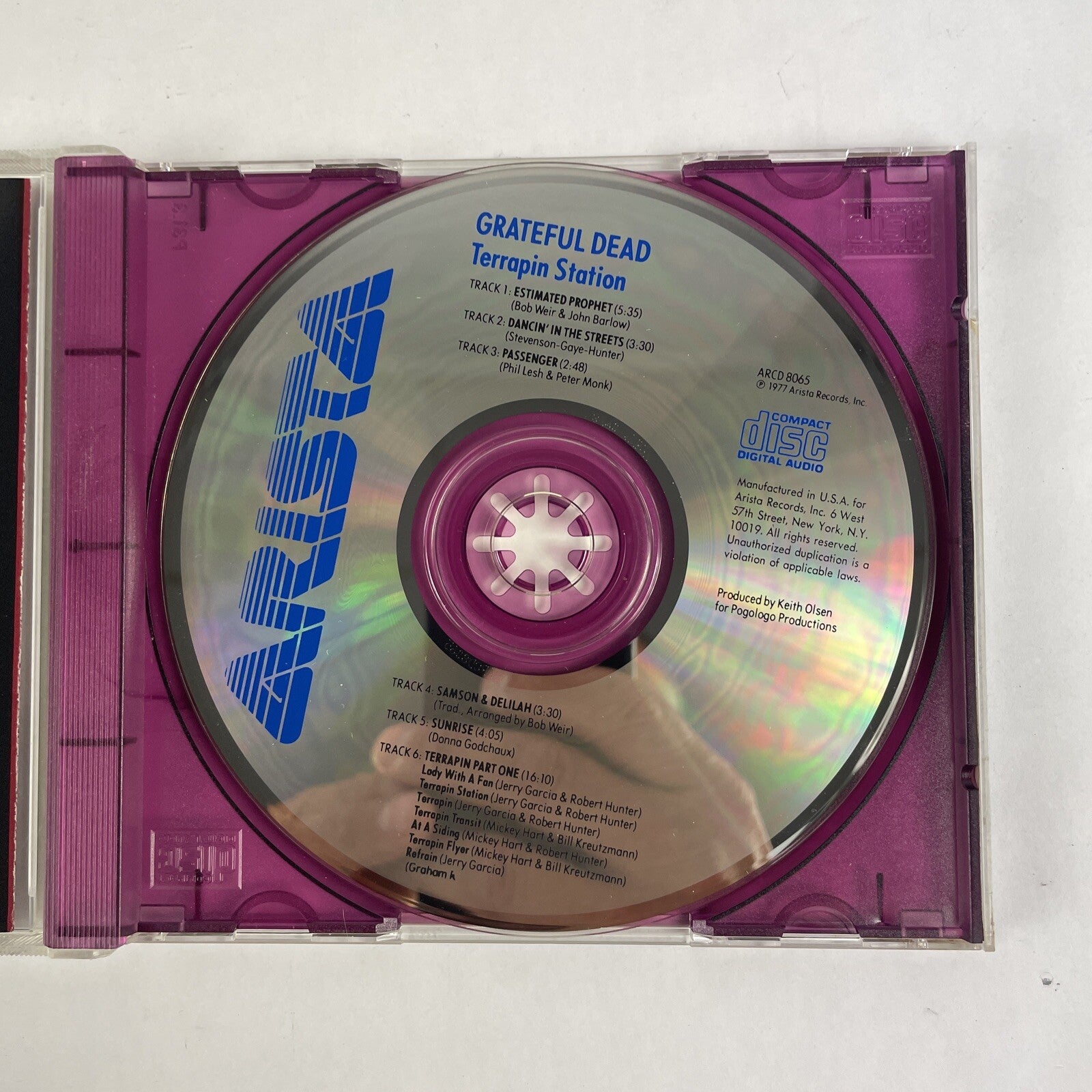 The Grateful Dead - Terrapin Station CD 1990 EARLY PRESS ARCD 8065  #17 