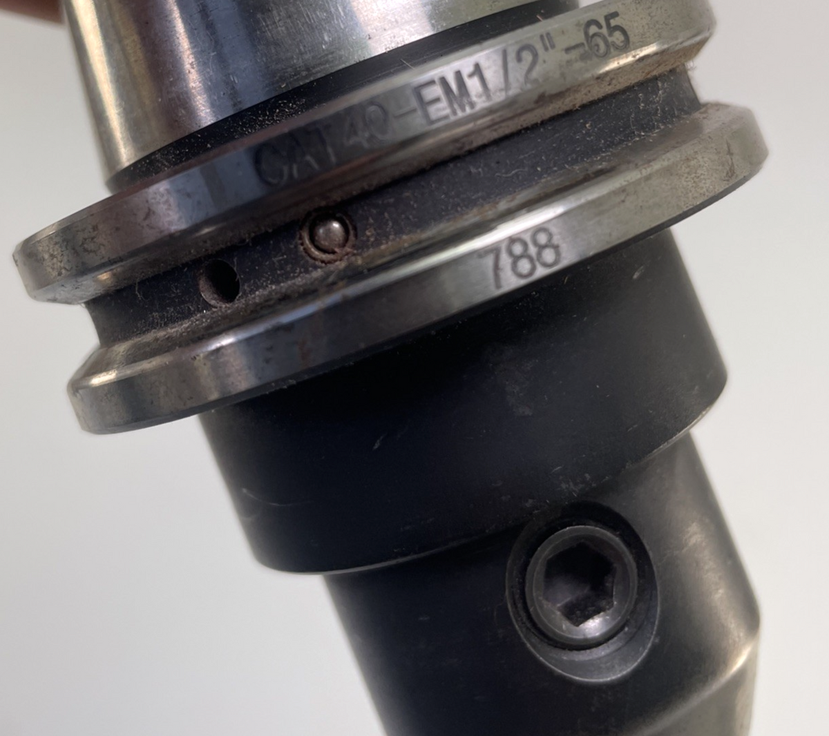 HPI America CAT40 HEM 1/2" - 65 CNC Collet Chuck Tool Holder x USST Pull Stud