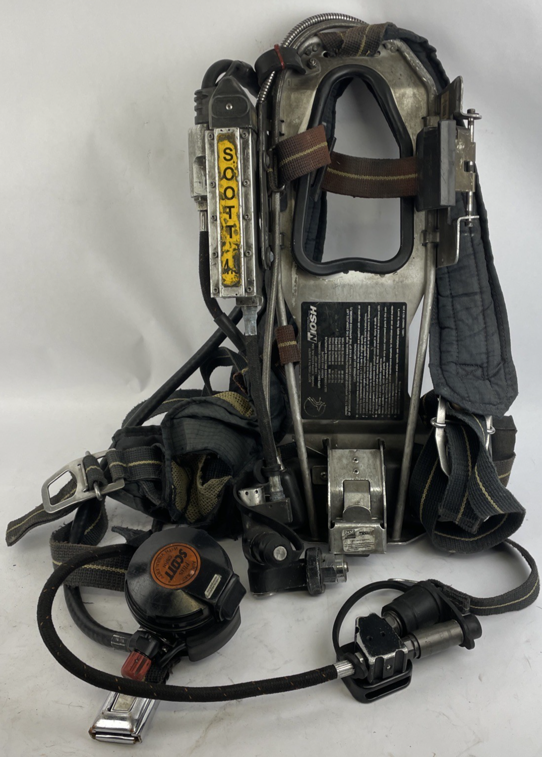 SCOTT SAFETY 4.5 4500 SCBA Air Pack Harness EZ-Flow Air Pak Plus with Sensor p