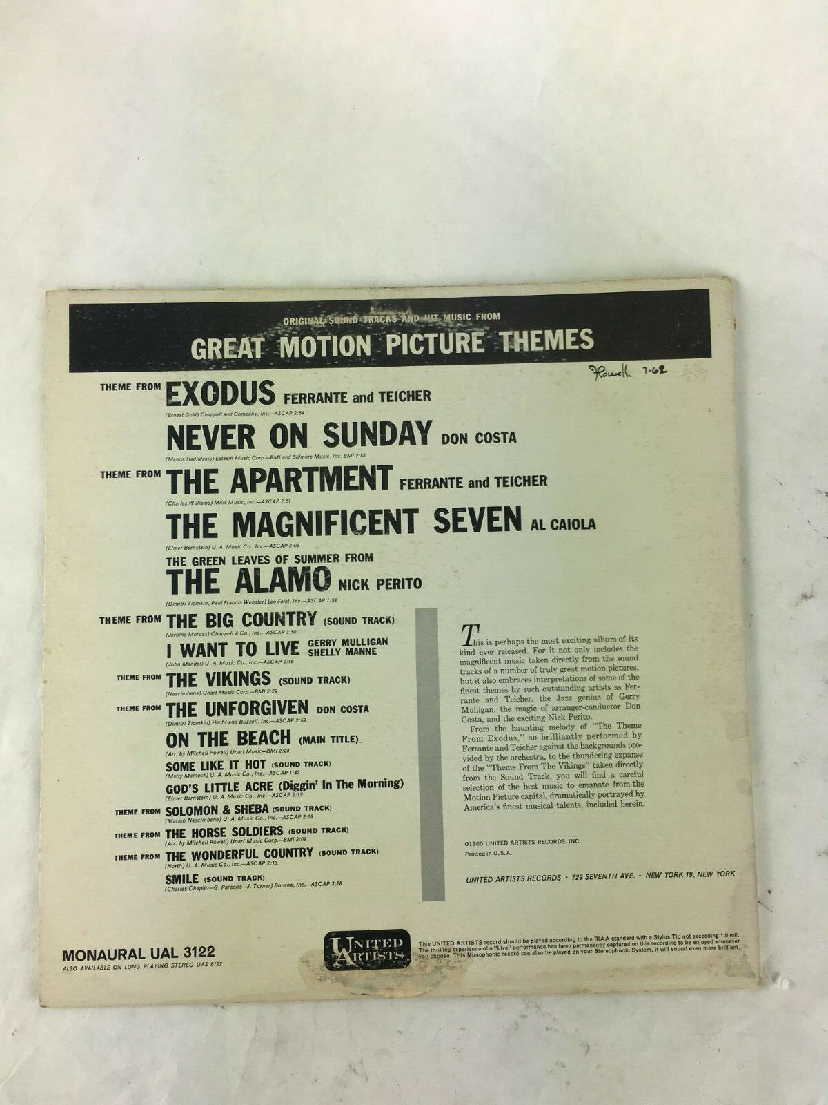 Great Motion Picture Themes