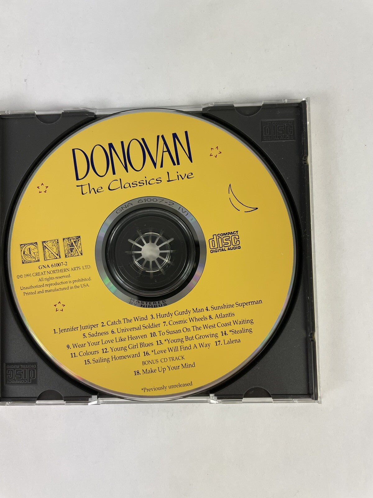 The Classics Live - Donovan (1996, Great Northern Arts) CD #7