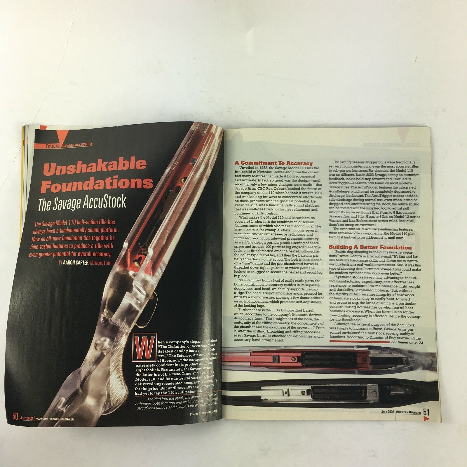 July 2009 American Rifleman Magazine FN Scar Semi Auto 16S Remingtons Model 887