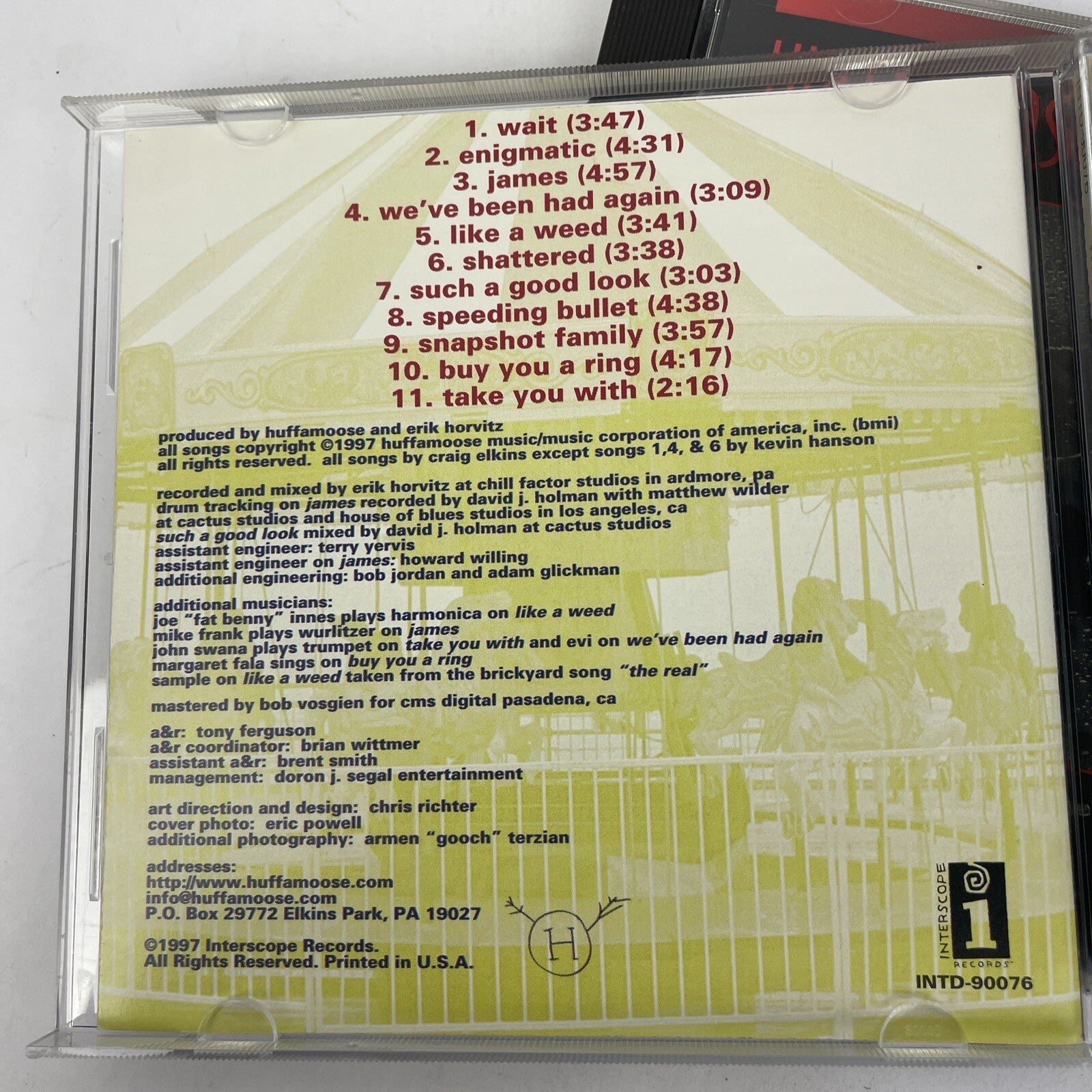 2 x Huffamoose - Self Titled 1993 - we've been had again 1997 (Digital Audio CD)