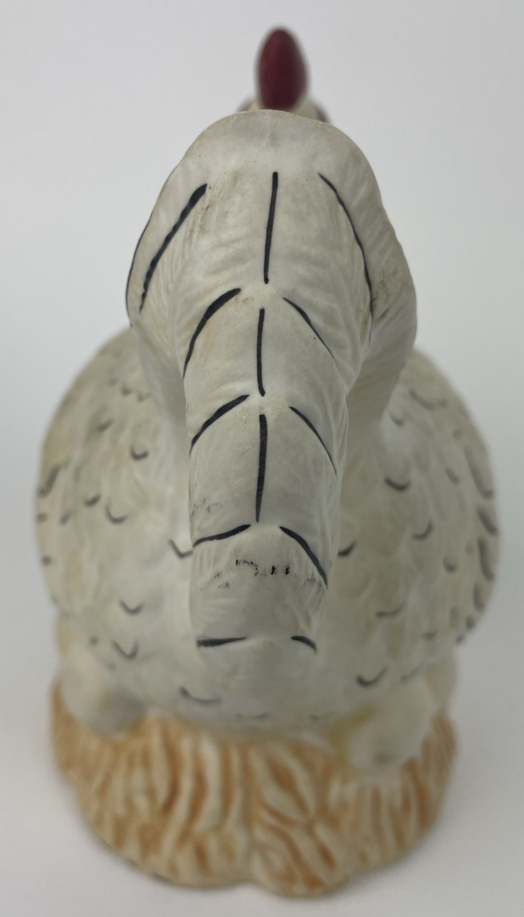 Sakura Warren Kimble Chicken Hen CREAMER Creme Dish Hand Painted 5.75" Tall