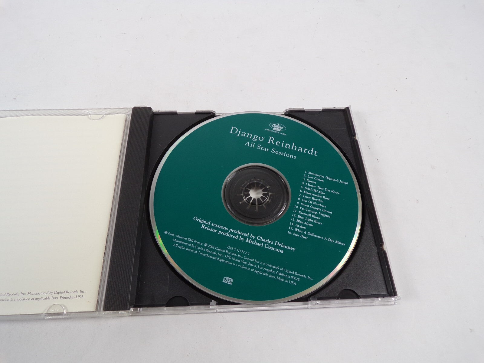 Django Reinhardt All Star Sessions Capital Jazz CD#43