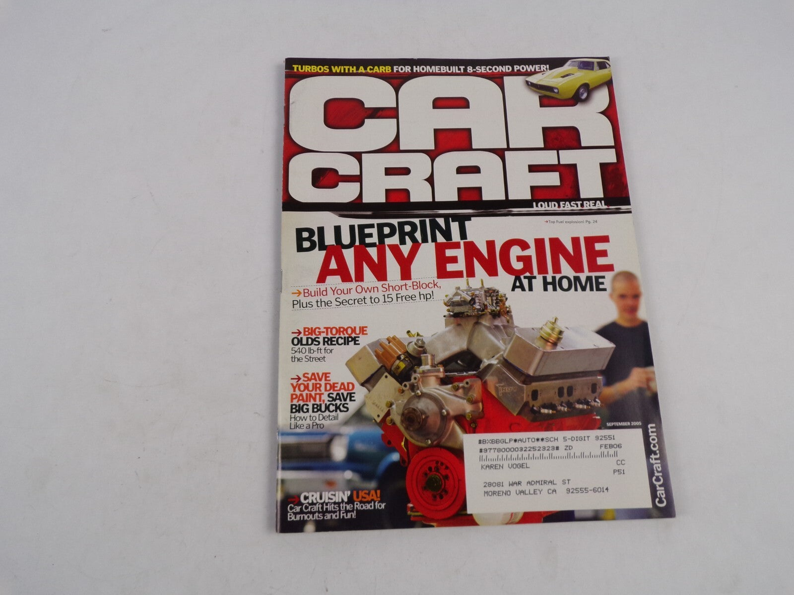 September 2005 Car Craft Blueprint Any Engine At Home Turbos With A Carb or Home
