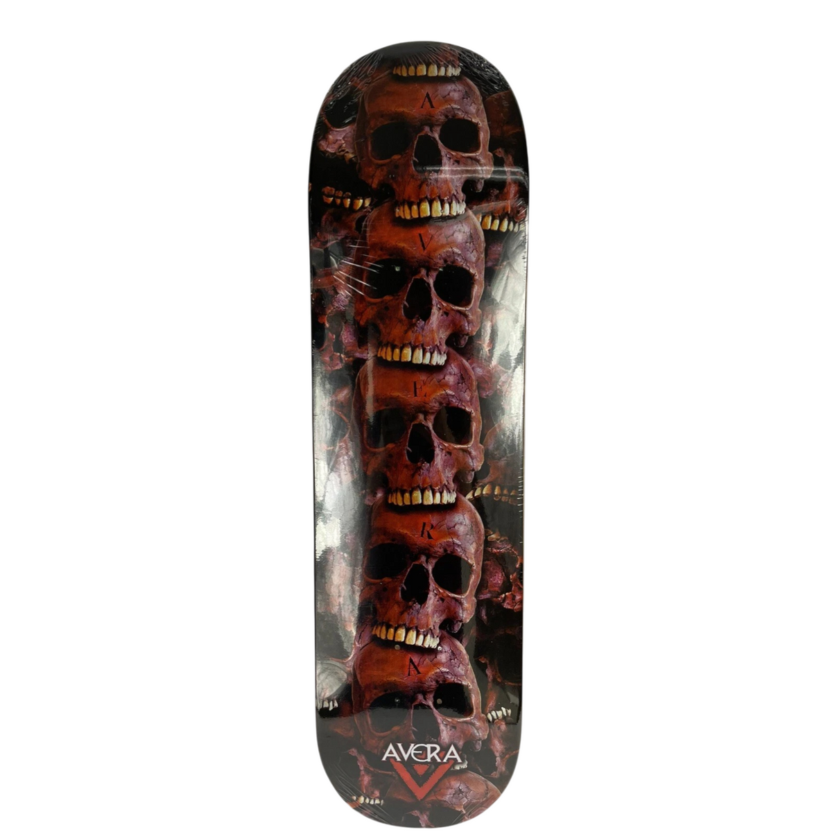 Avera skateboards deck 8.125” RARE quality Skulls 6 Six feet under 
