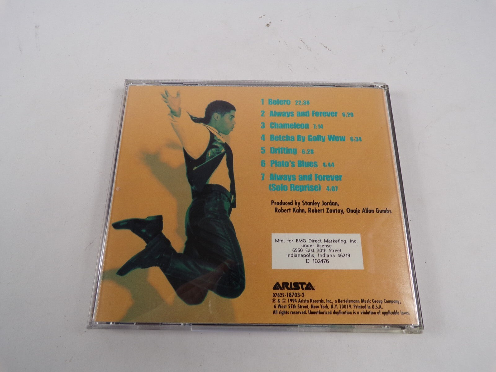 Stanley Jordan Bolero Always and Forever Betcha By Golly Wow Plato's Blues CD#48