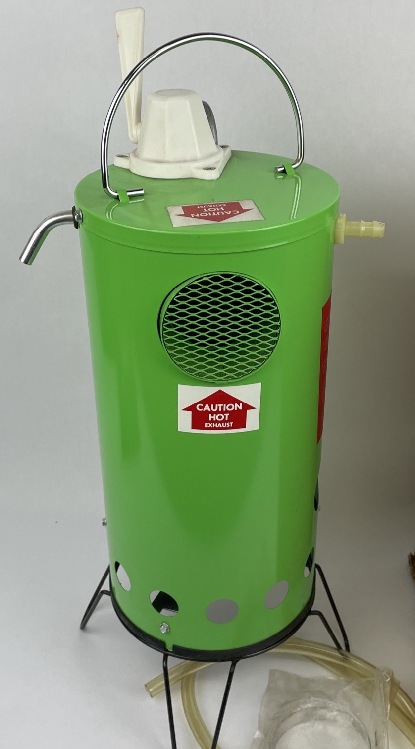 Vintage Hot n' Quik Portable Instant Hot Water Maker 18" x 7" Camping Hunting