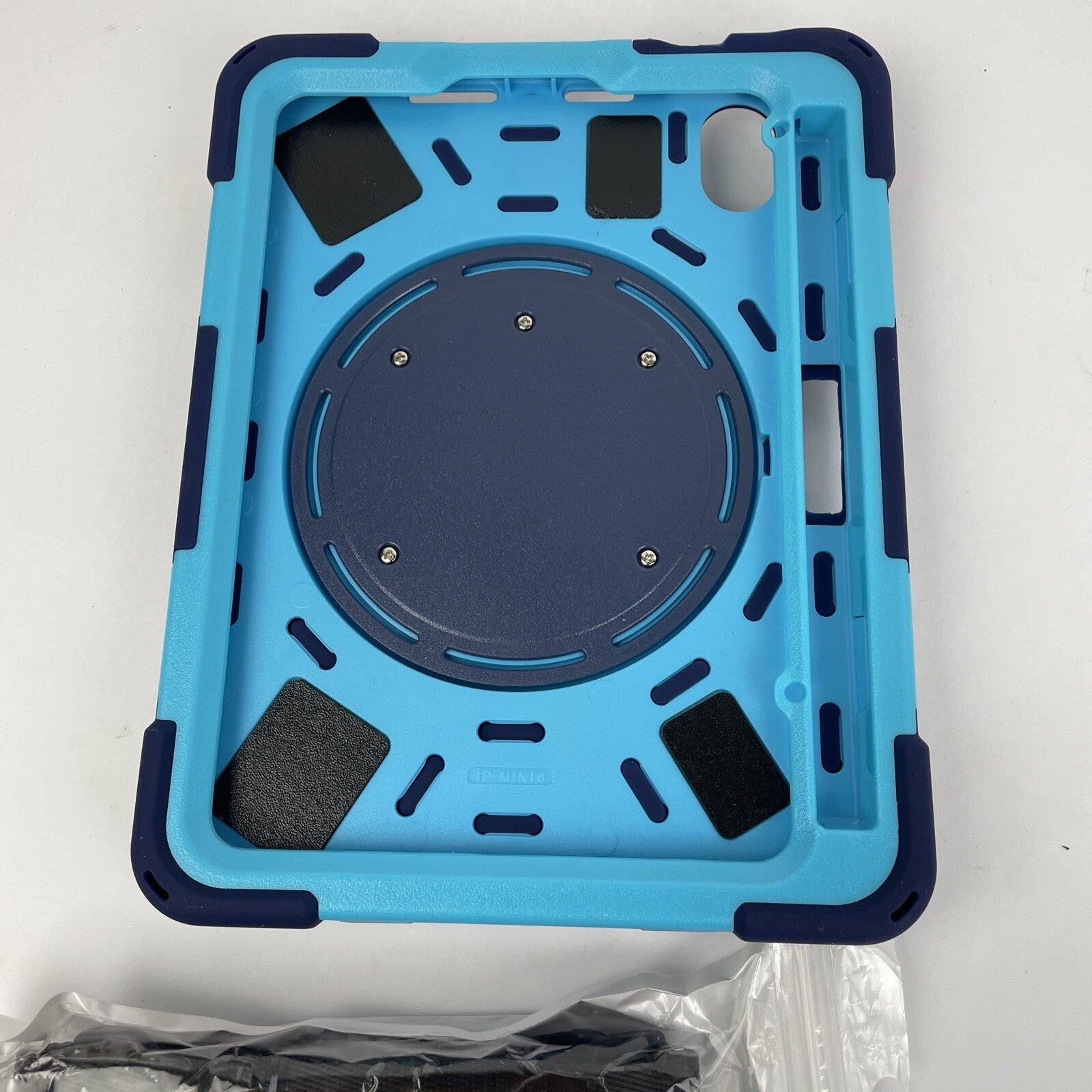 Drop And Shock Proof Case For Tablet Navy Blue And Sky Blue w Stand/Hook Strap +