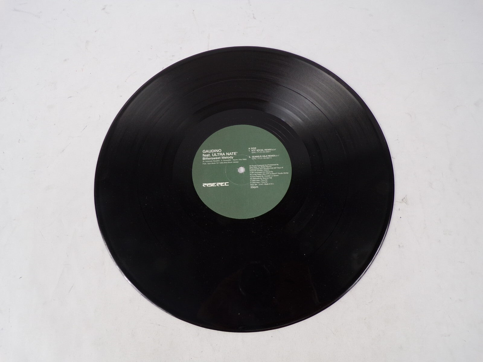 Gaudino feat.Ultra Nate Bittersweet Melody KTF Vocal Remix Vinyl Record
