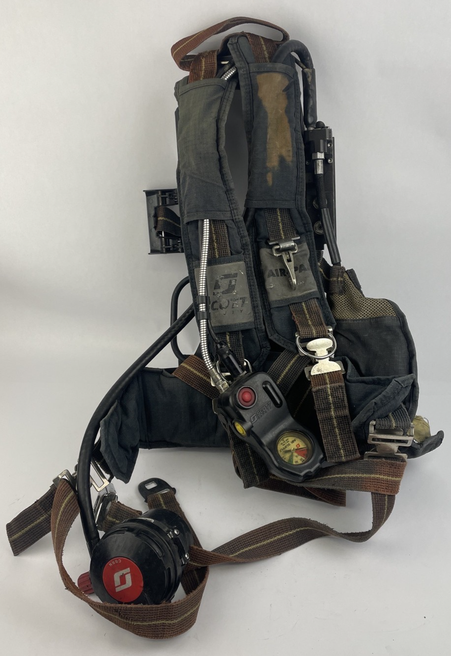 SCOTT SAFETY 4.5 4500 SCBA Air Pack Harness EZ-Flow Air Pak Plus with Sensor   e