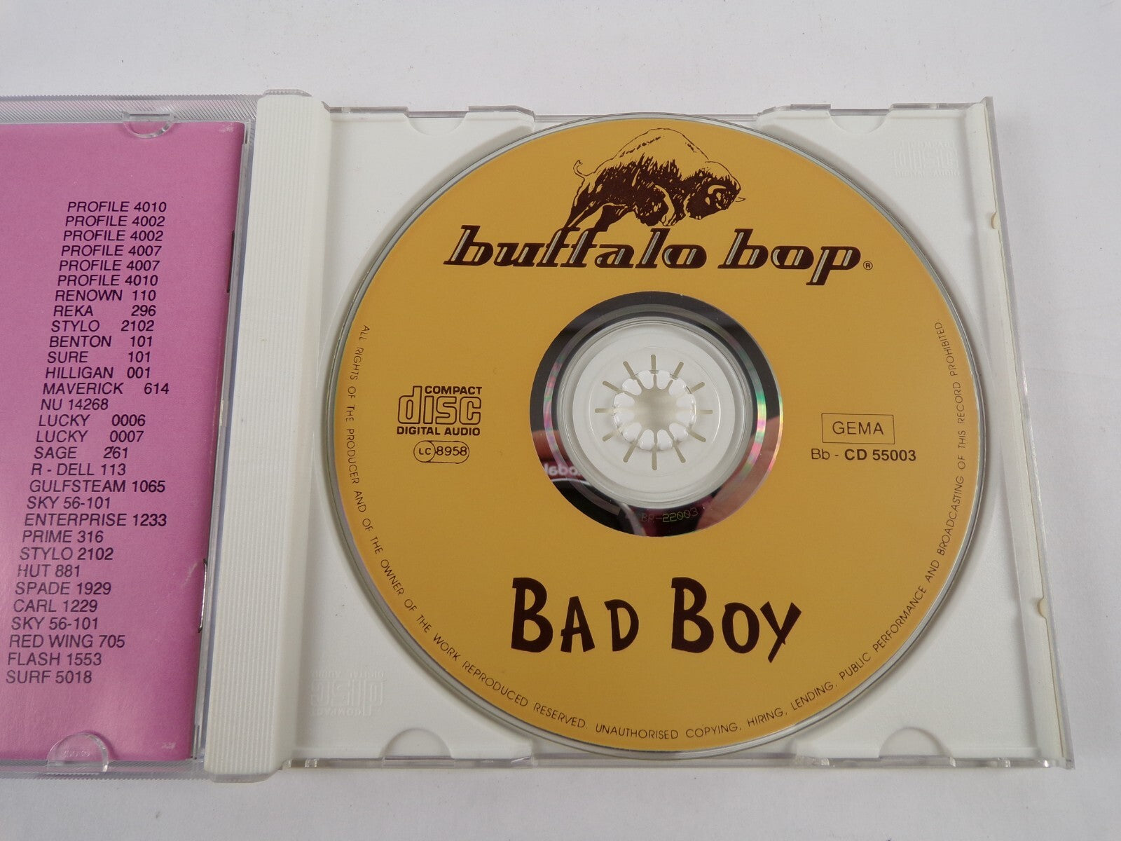 Buffalo Bop Bad Boy CD #18