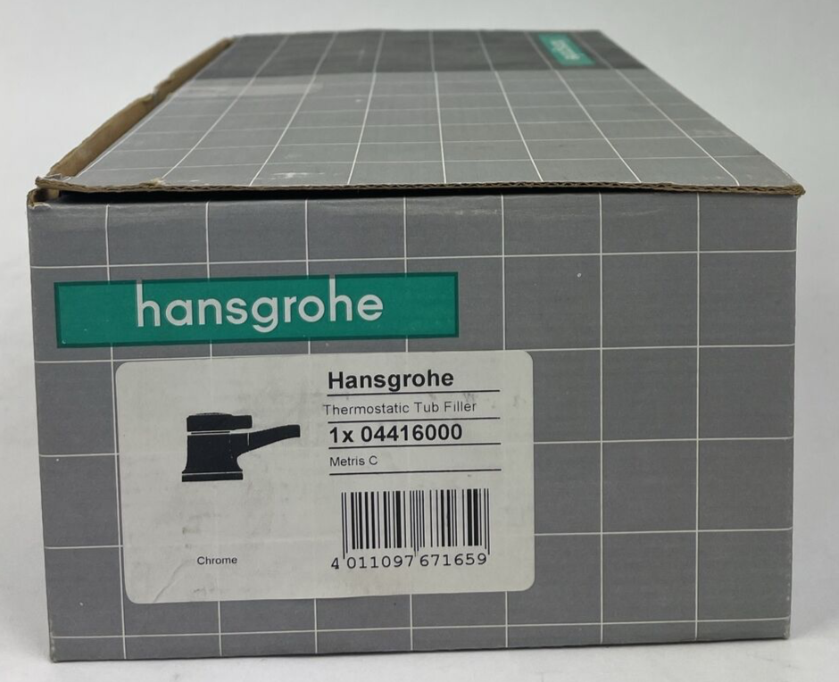 Hansgrohe Metris C 04416000 thermostatic tub filler polished chrome