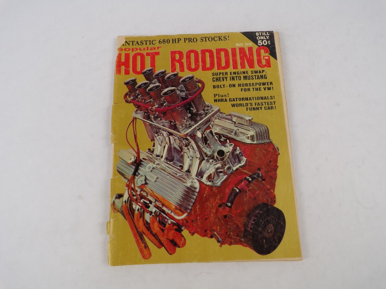 May 1970 Hot Rod Magazine Super Engine Swap: Chevy Into Mustang Bolt-On Horsepow