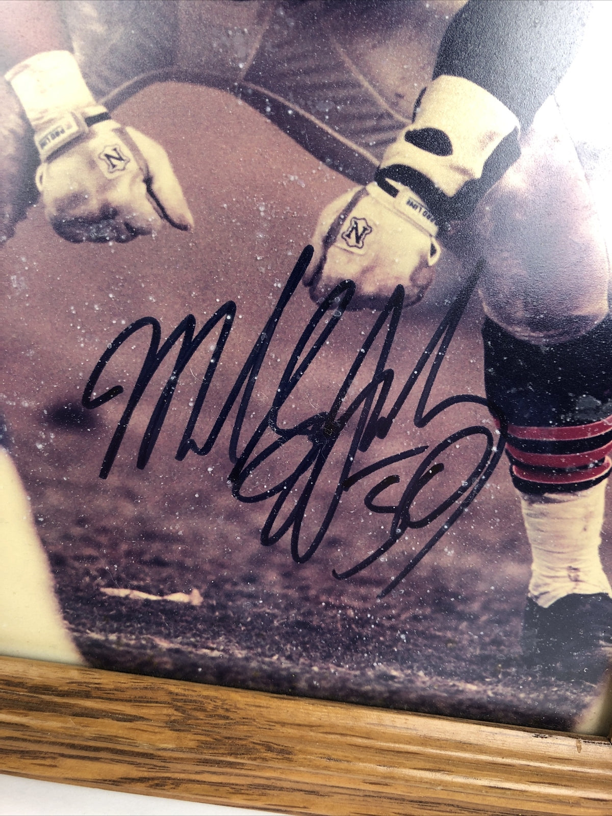 Mike Singletary Autographed Chicago Bears Signed NFL “HOF 98” 8" x 10" Picture