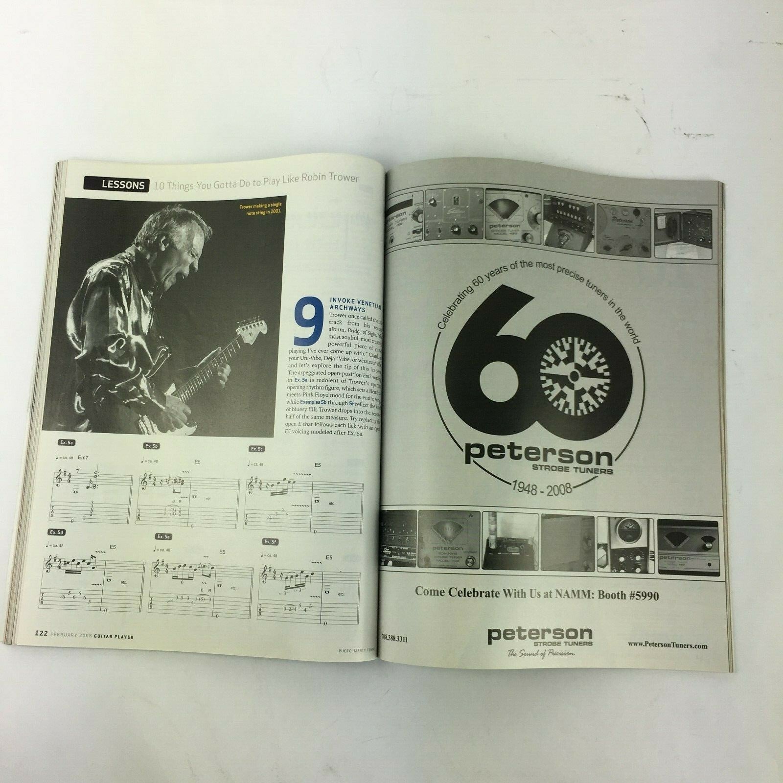 February 2008 Guitar Player Magazine The 50 Greatest Guitar DVD's Taylor Robin