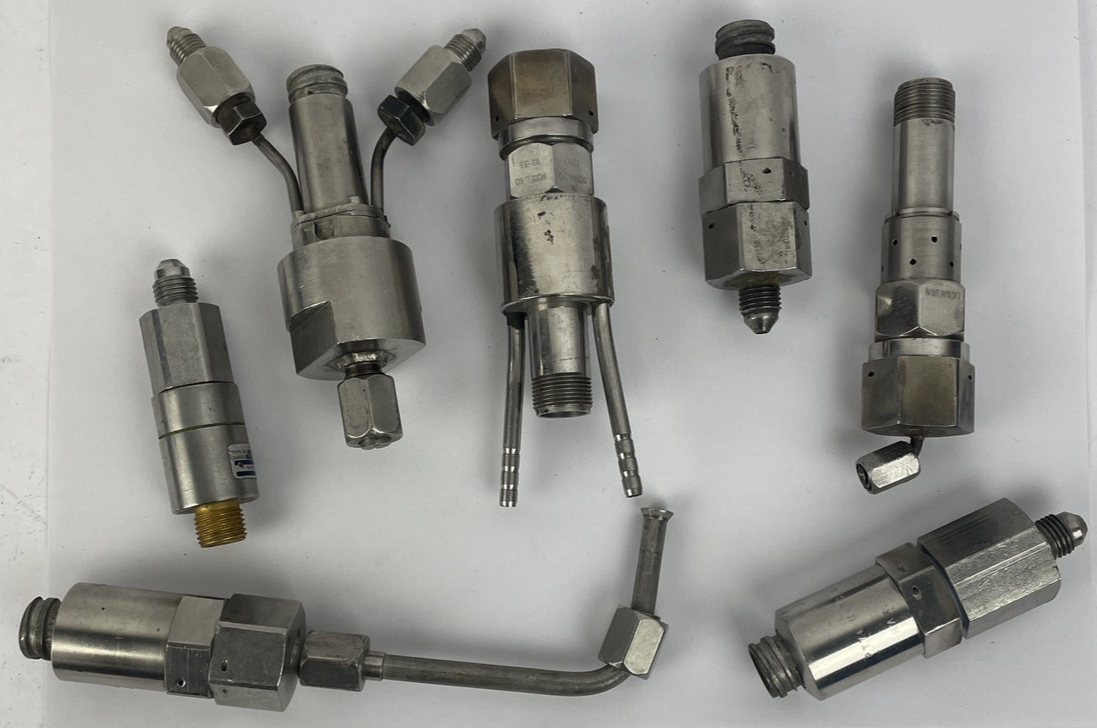 Lot of 7 Stainless Steel Pressure Transducer (s) Assorted Brands