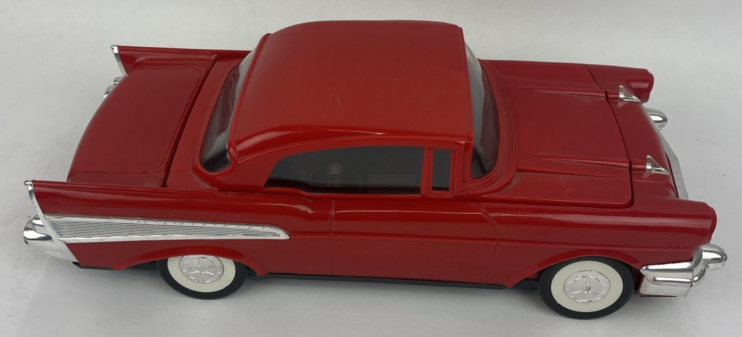 Vintage SOLIDEX V1957A 57 Chevy Car Red VHS Video Cassette Rewinder VGC
