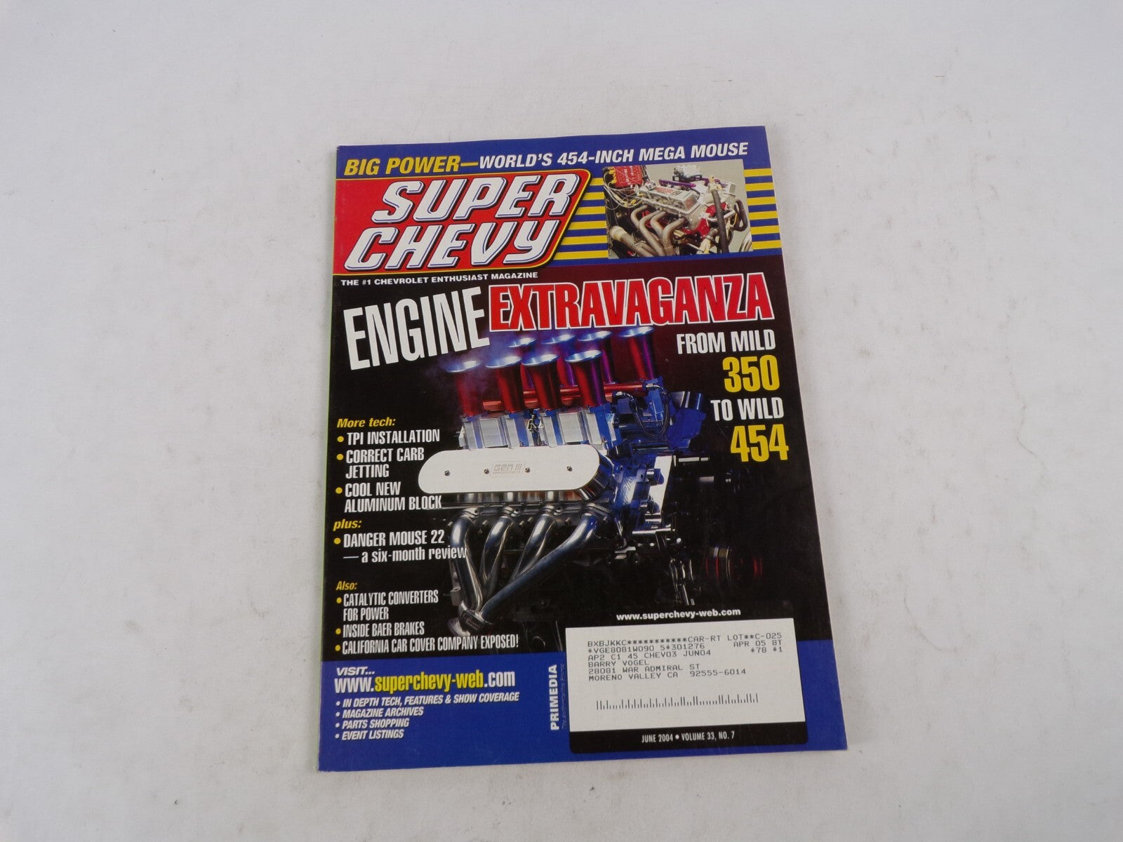 June 2004 Super Chevy Engine Extravaganza From Mild 350 To Wild 454 Big-Power