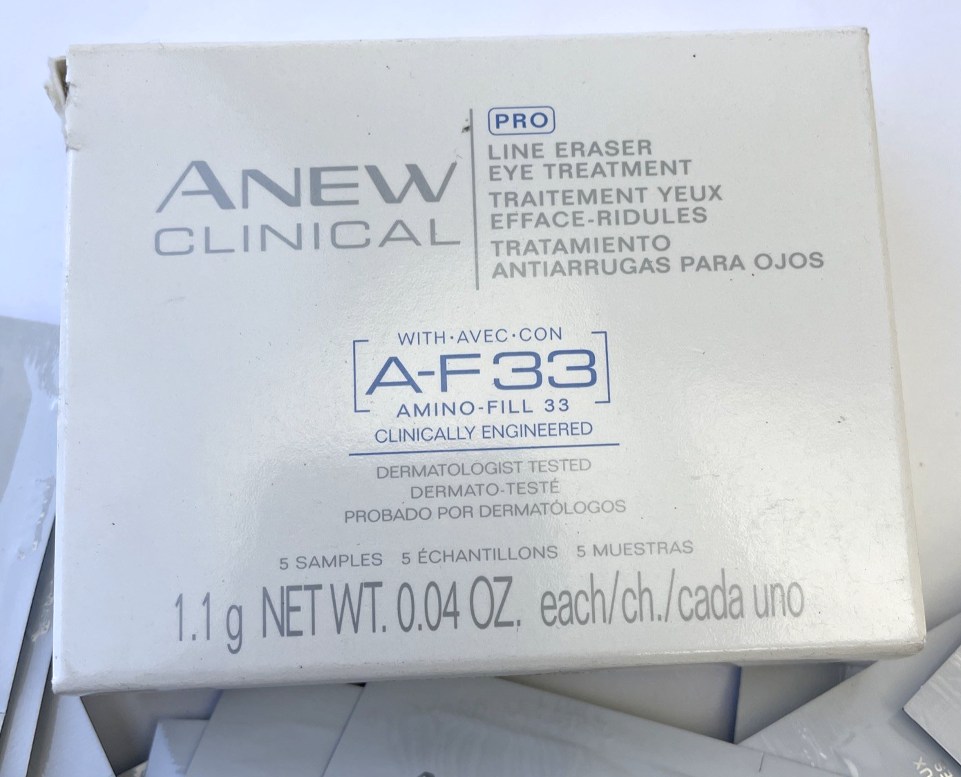 100 x Avon Anew Clinical PRO A-F33 Complex Line Eraser Treatment 1.1 g Samples