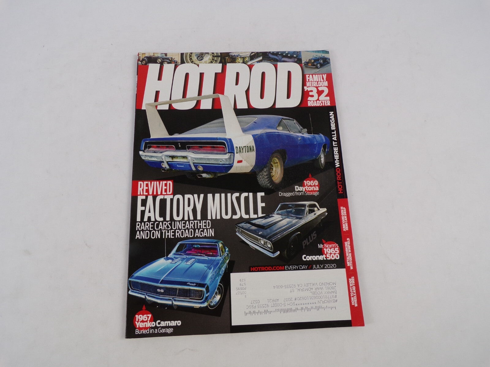 July 2020 Hot Rod Magazine Revived Factory Muscle Rare Cars Unearthed And On THe