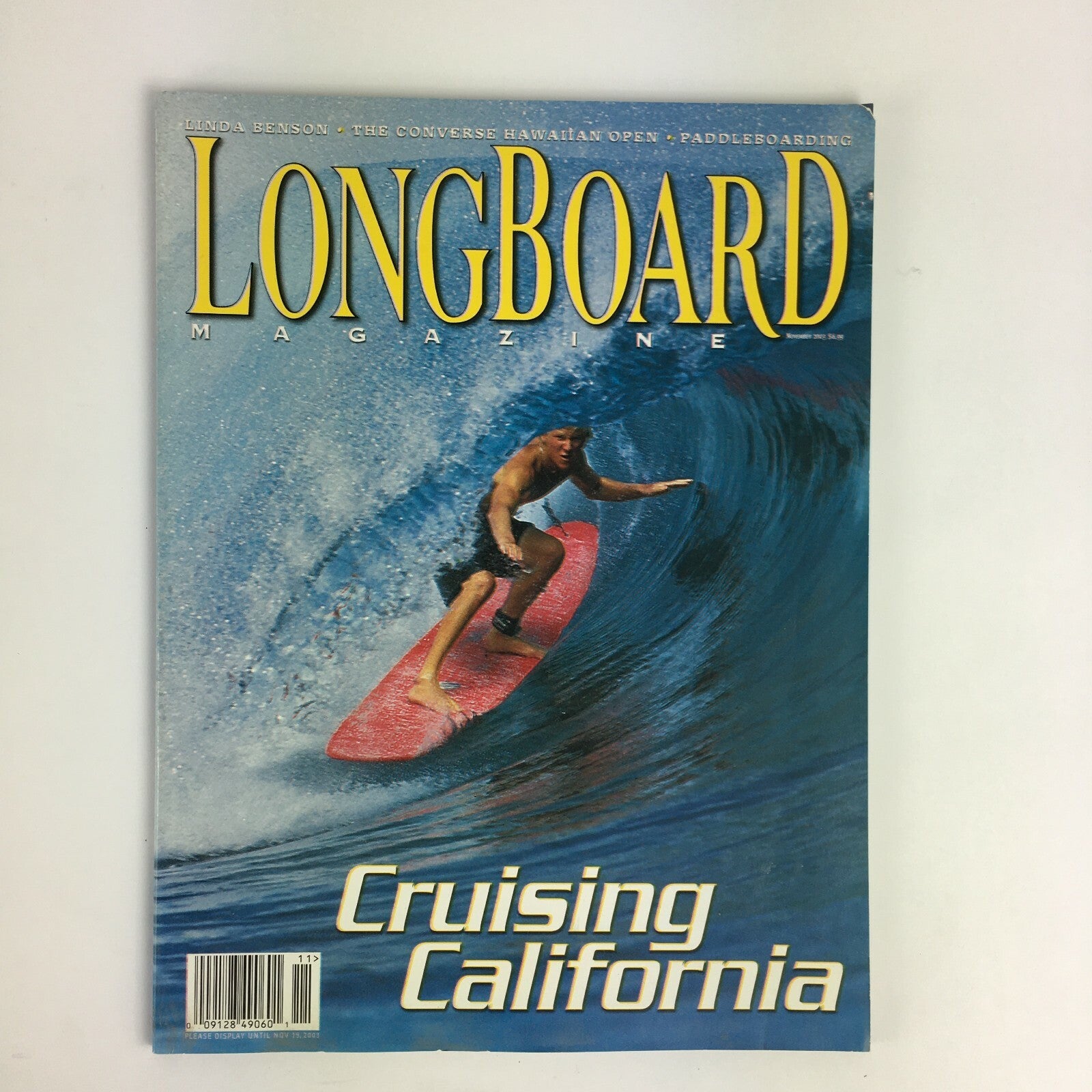 November 2003 Longboard Magazine Cruising California Linda Benson PaddleBoarding