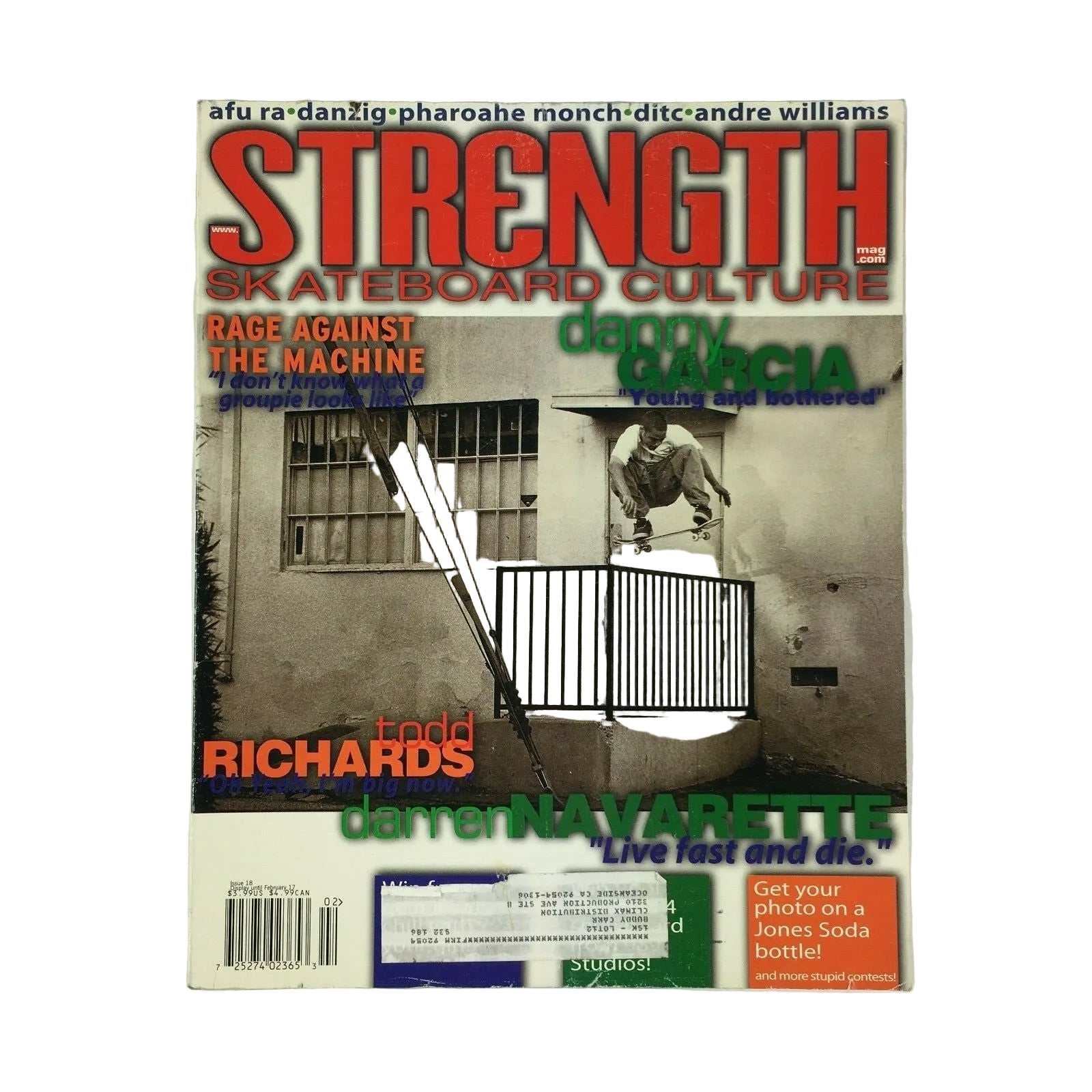 February 2017 Strength Skateboard Culture Magazine Rage Against the Machine