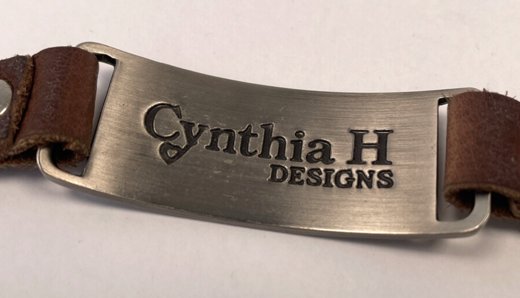 Cynthia H Designs Brown Leather Bracelet Dream Message Inspirational Jewelry NOS