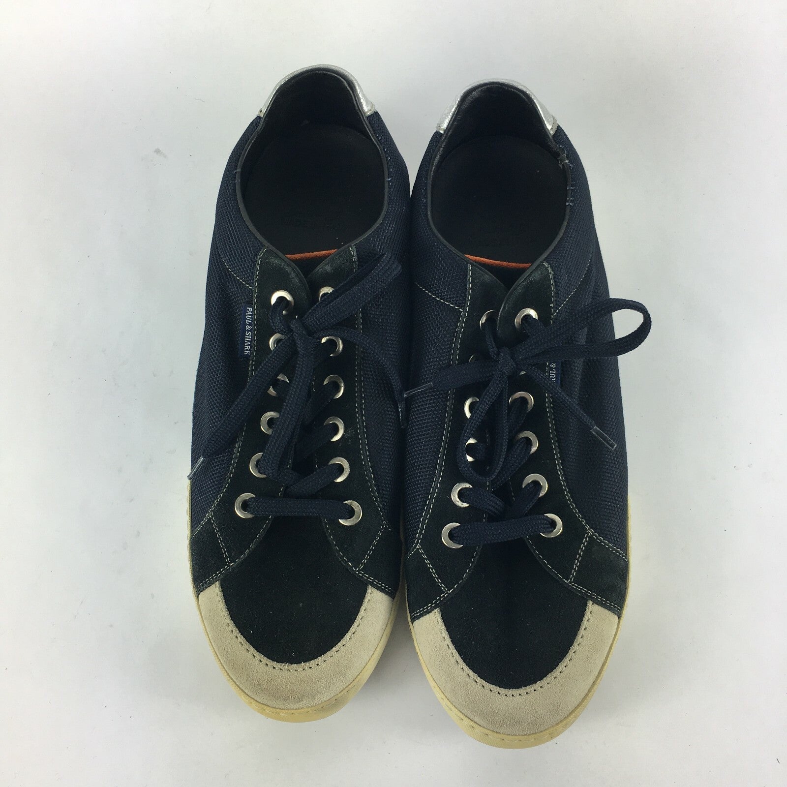 Genuine Paul & Shark  Stylish Sneakers Style Navy Blue Shoes Men Size 44 - 10