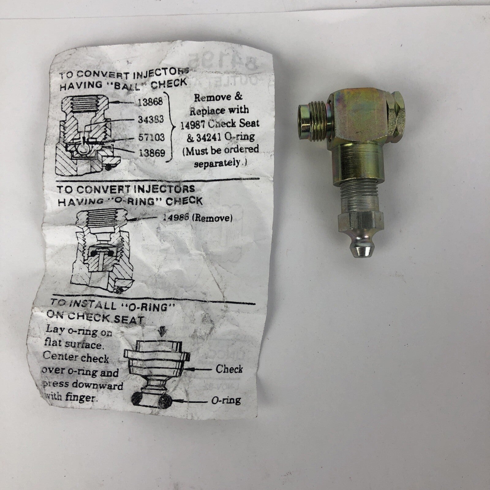 NOS LINCOLN INDUSTRIAL Division 84195 / 84195 Check Assembly Complete - LOOK