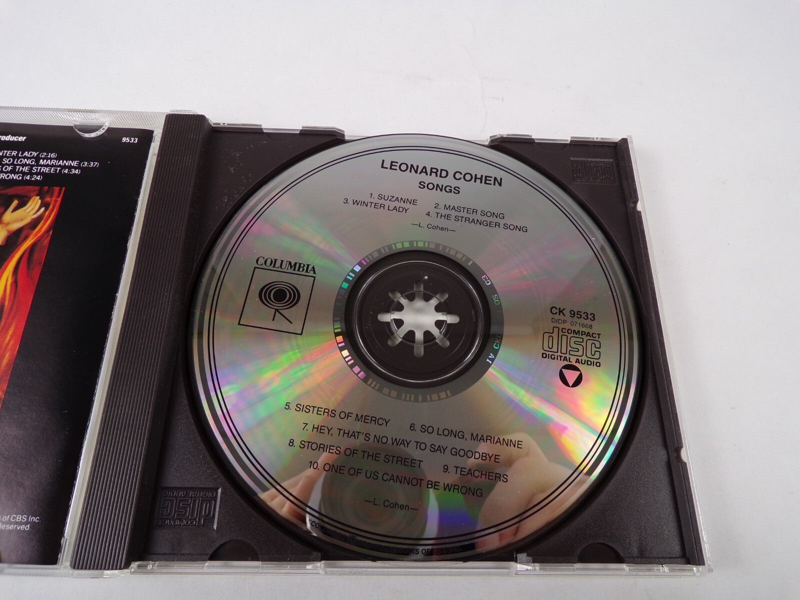 Leohard Conhen Suzanne Master Song Winter LadY The Stranger Song CD#61