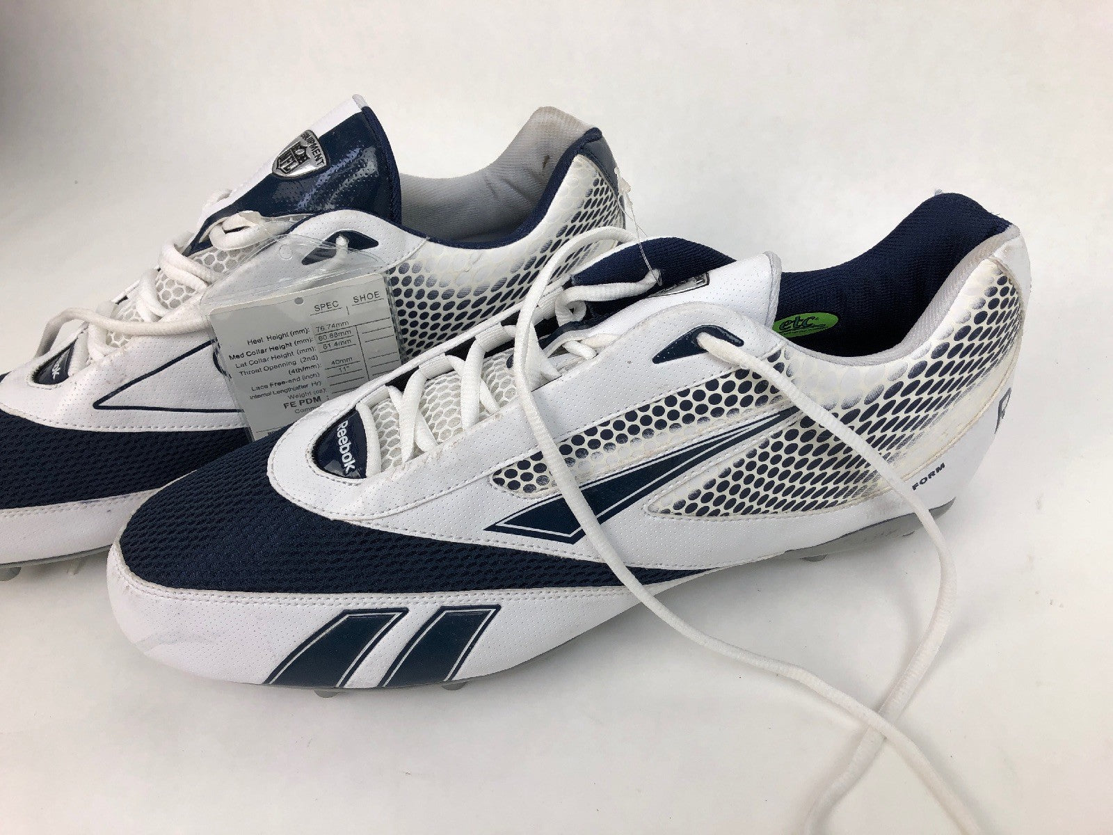 Extremely Rare Malcom Floyd Sample Football Cleats Reebok 2011 - FSTSHP